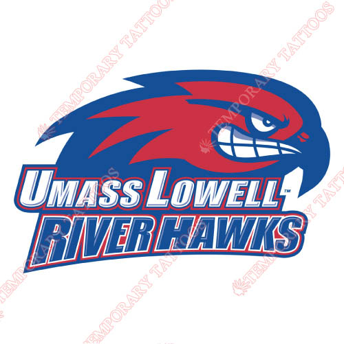 UMass Lowell River Hawks Customize Temporary Tattoos Stickers NO.6683